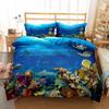 Starfish Seashell Beige Tropical Beach Ocean Duvet Cover Set Single Twin Double Queen King Cal King Size Bed Linen Set