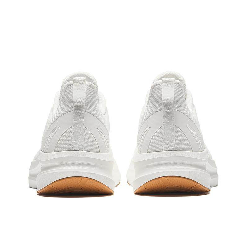 Anta Running Collection Anti Slip Wear Resistant Low Top Running Shoes Women's White Silver Sneakers 122435505R-3