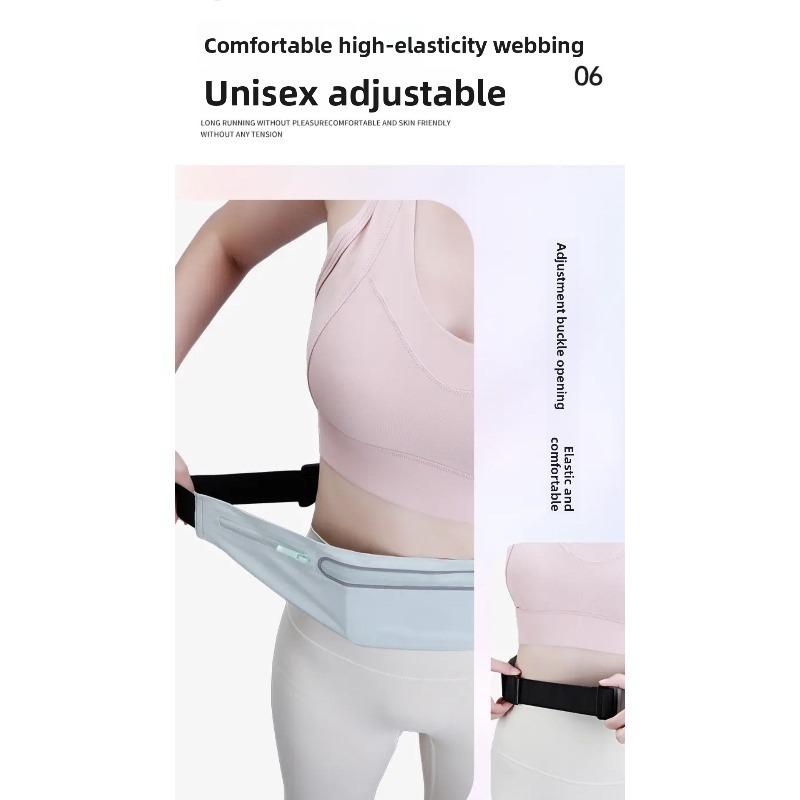 Lightweight Running Waist Bag Mobile Phone High-elasticity Belt Morning Running Fitness Invisible Multifunctional Belt for Women and Men