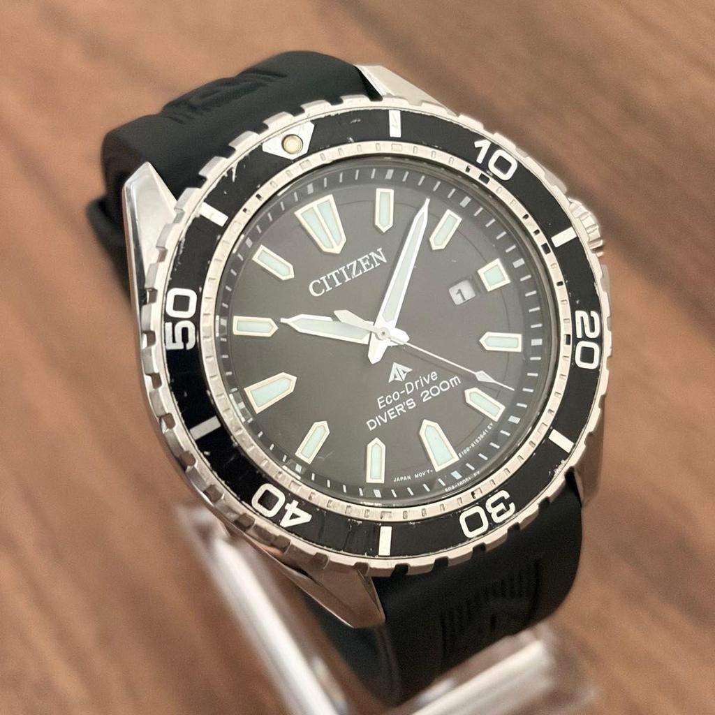 Used CITIZEN PROMASTER BN0190-82E Eco Drive Diver 200m Promaster Citizen Solar Men's