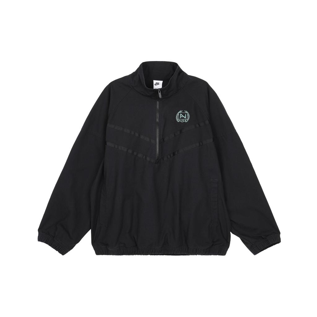 Nike Logo Full-Zip Mock Neck Jacket Men Outerwear Black FZ4727-010