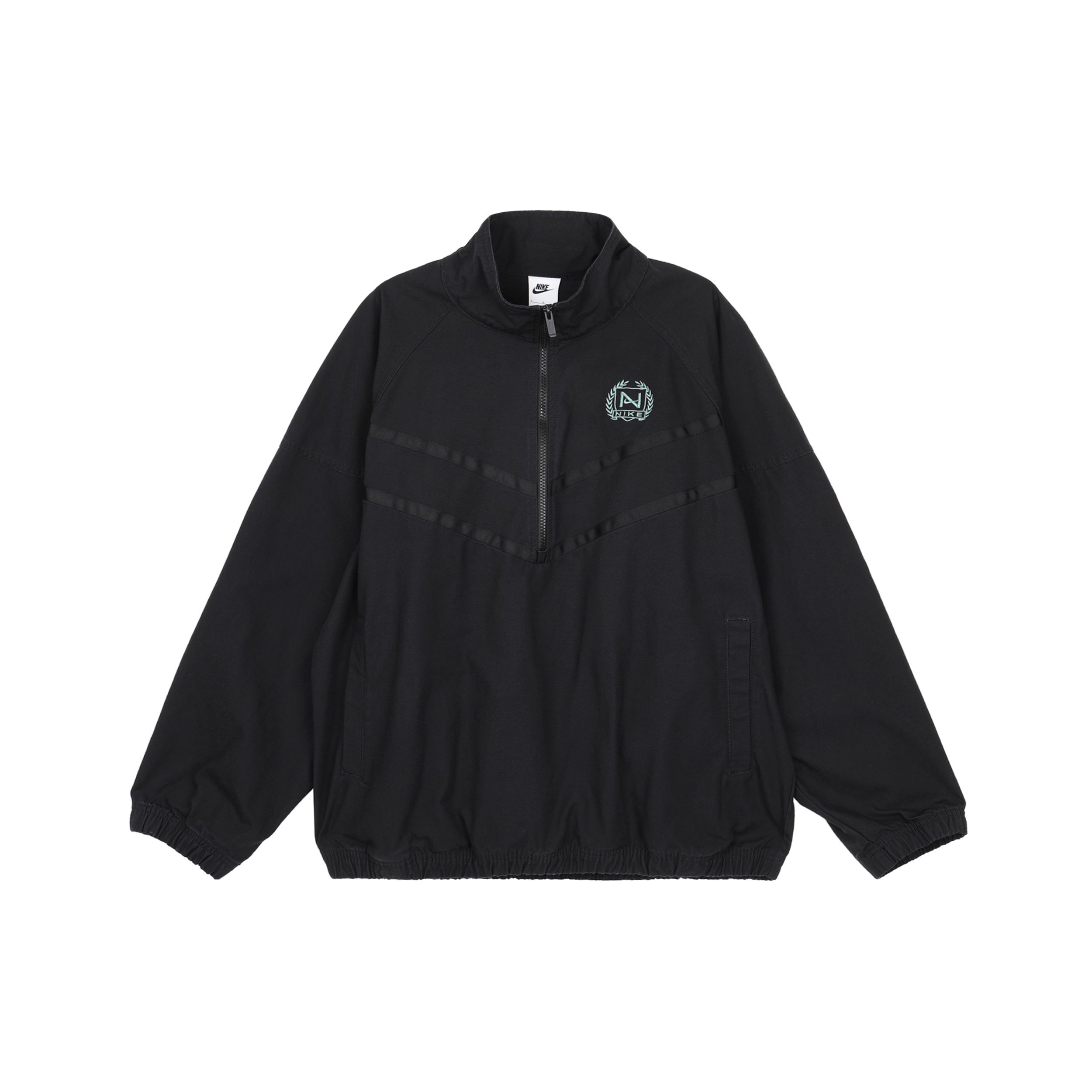 

Мужская куртка с воротником-стойкой на молнии с логотипом Nike, черная FZ4727-010 XL