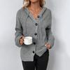 Damen Frühherbst Neue V-Ausschnitt Strickjacke Pendeln Modischer Solider Pullover Vielseitiger Casual Langarmmantel
