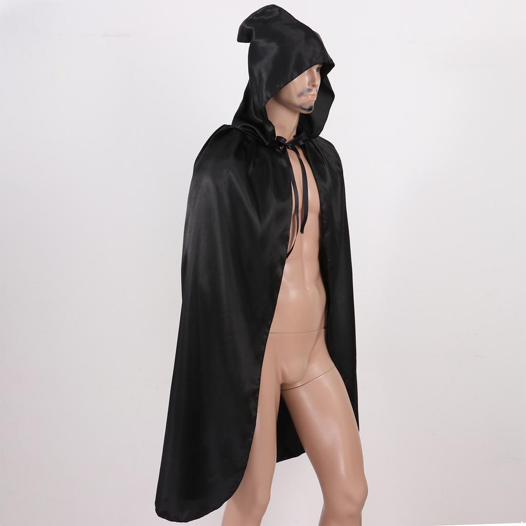 Gothic Kapuzenumhang Erwachsener Cosplay Elf Hexe Karneval Halloween Lange Umhänge Capes Robe Larp Frauen Männer Vampire Sensenmann Party