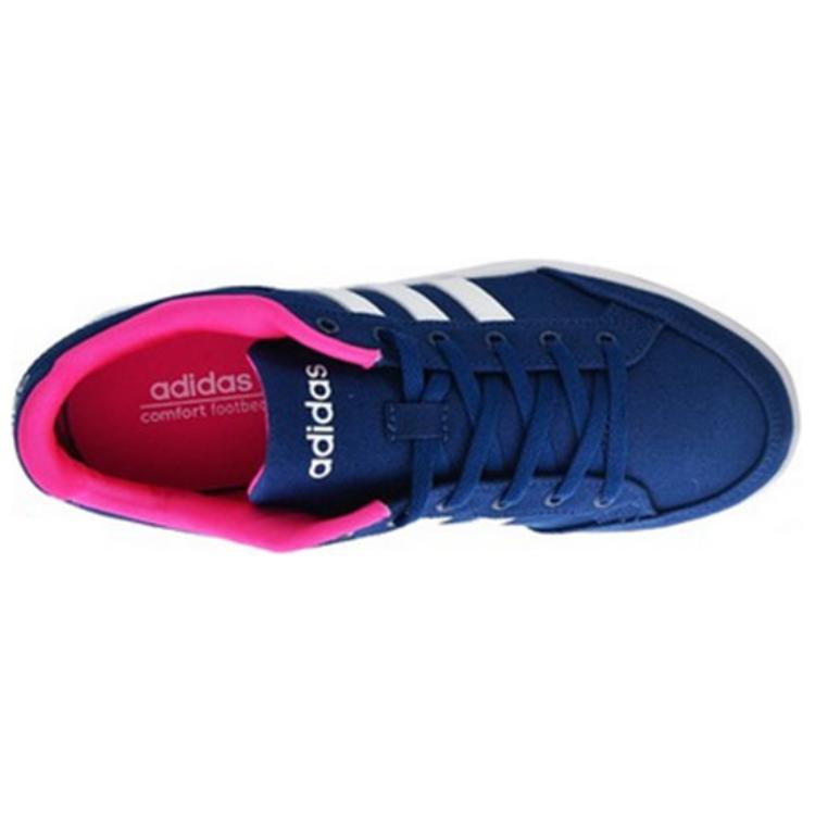 Adidas Neo Advantage Cf Comfortable Versatile Shock Absorbing Non-Slip Durable Low-Top Tennis Shoes Women Sneakers Deep-Blue White B74203