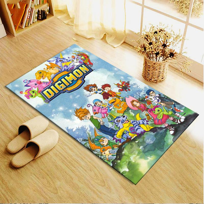 2026 NEW Digimon Adventure Carpet Rug for Living Room Bedroom Home Sofa Decoration,Kids play Non-slip Floor Mat