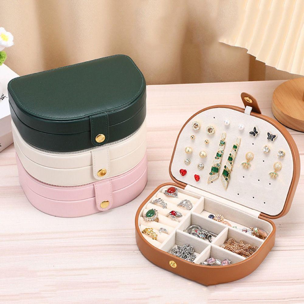 Bracelet Earrings Storage Case PU Leather Jewelry Holder Sweet Jewelry Display Box  Outdoors