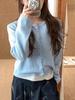Early autumn new thin soft waxy knitted cardigan simple versatile and thin solid color sweater jacket women