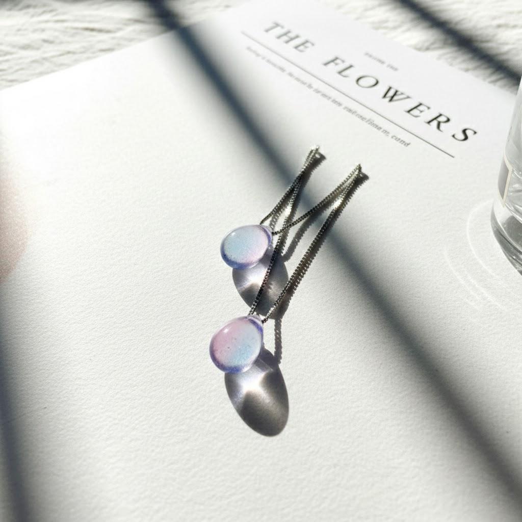 Modeschmuck Silber Halskette Kristall Oval Wassertropfen Anhänger Halskette Schmuck Zubehör für Damen Mädchen