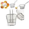 Portable Mini Fryer Mesh Basket For Snacks Deep Fry For Perfectly Crispy Fries Chicken More!