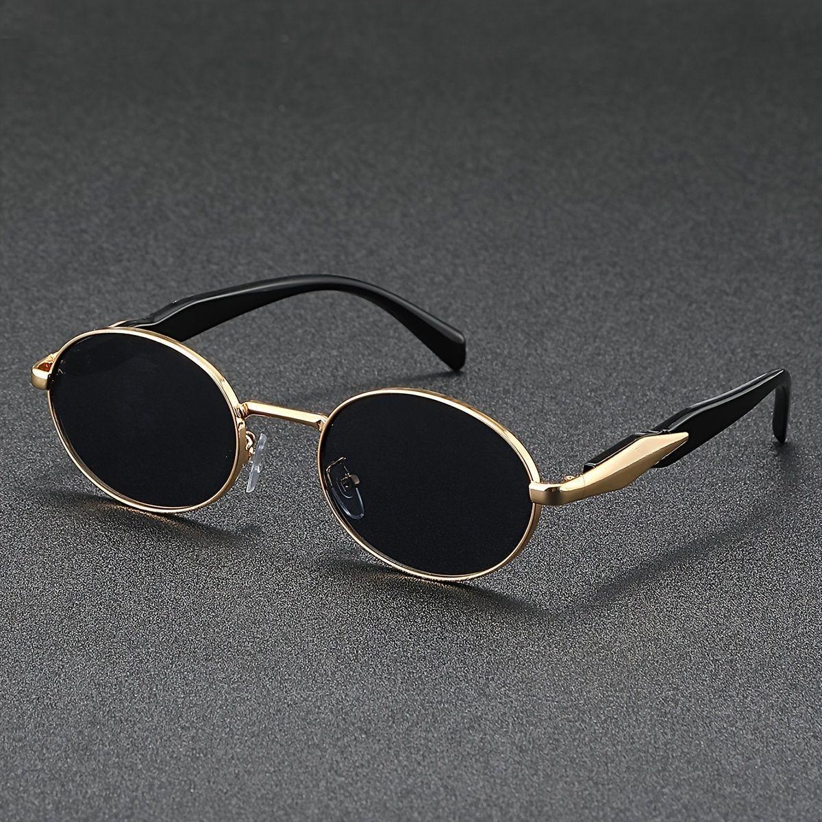 

Luxury Unisex Sunglasses Fashion Oval Round Punk Eyewear Shades for Men Women