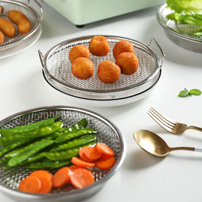 Kitchen Oil Filter Tray Stainless Steel Mesh Frying Drain Pan Strainer Colander Efficient Oil Drainage For Home Outdoor Restaura