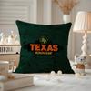 Texas Roadhouse Cushion Cover Anti-dustmite Pillowcase Invisible Zipper Silky Short Plush Sofa Cushion Cover