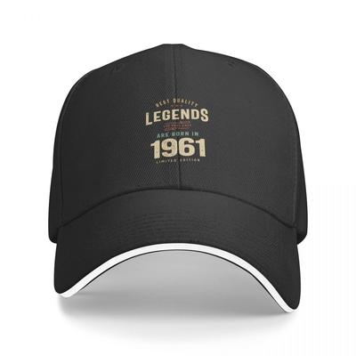 Nueva Gorra de Béisbol de Cumpleaños de 1961 62 Años Salida a la Playa Protección UV Sombrero Solar Sombrero de Caballo Icono Gorra de Mujer Unisex'S 1