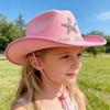 Barnhatt Glittrande Strass Stjärnmönster Lättvikt Bekväm Passform Cowboyhatt Karnevaler Utklädning Halloween-tillbehör