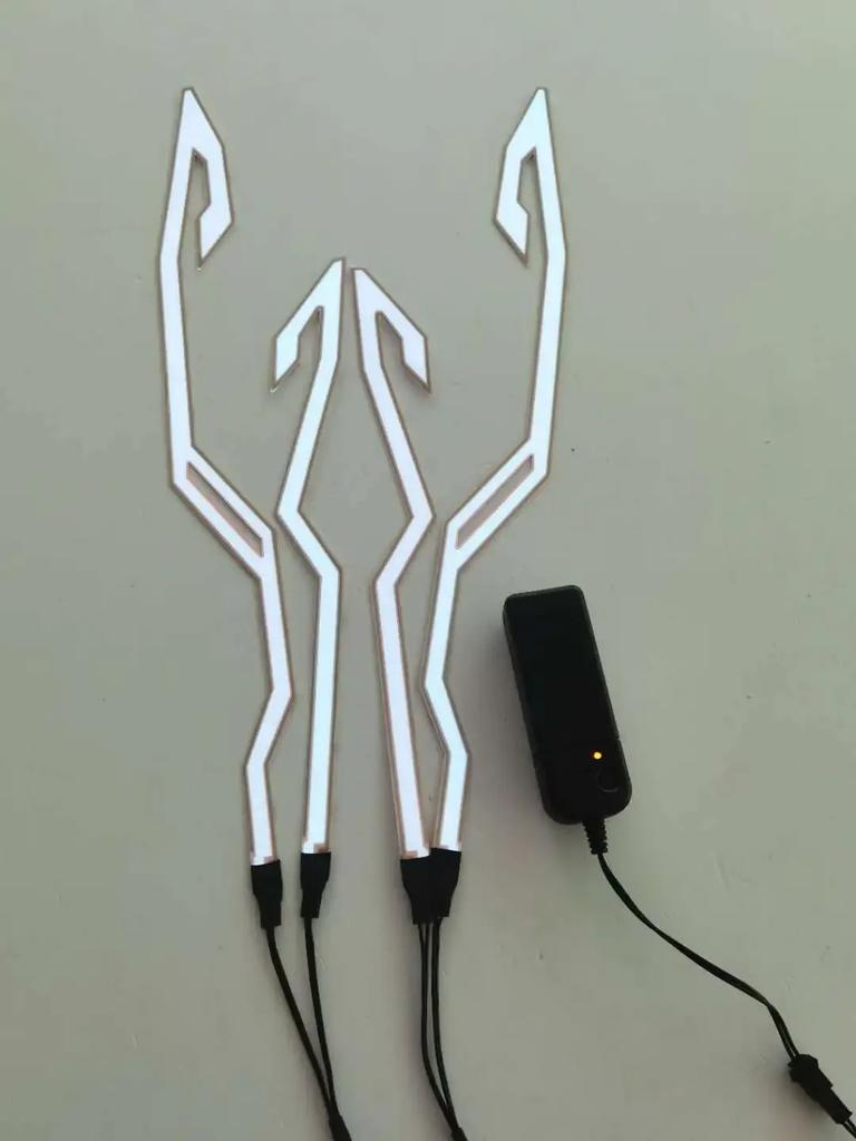 New Motorcycle Helmet Light 4 In 1 EL Light 3 Mode Led Helmet Light Night Riding Signal Helmet Strip Decoration Accessories Kit