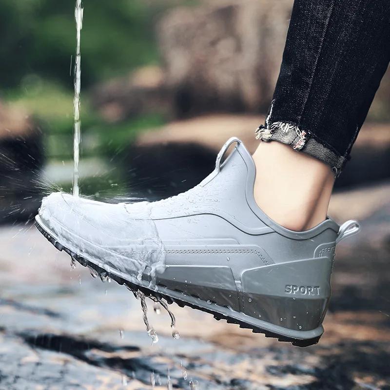 Divatos Horgászcipők Férfi Új Kültéri Csúszásmentes Könnyű Túracipők Shaxi Horgász Gumicsizma Tartós Vízálló Gumi Horgászcipők