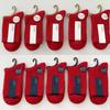Unisex Zodiac New Year Red Cotton Socks - Double Needle, Festive Autumn/Winter Snake Year Wedding Socks