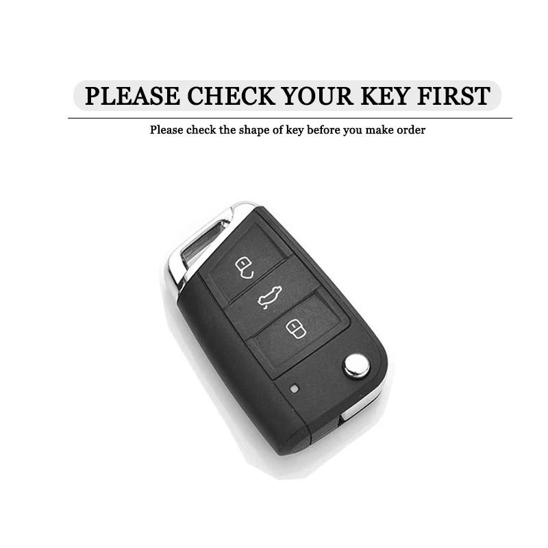 Custodia per chiave auto per Volkswagen VW Golf 7 GTI MK7 R Touran Skoda Octavia 3 Superb Karoq Kodiaq Seat Leon MK3 Ateca Accessori