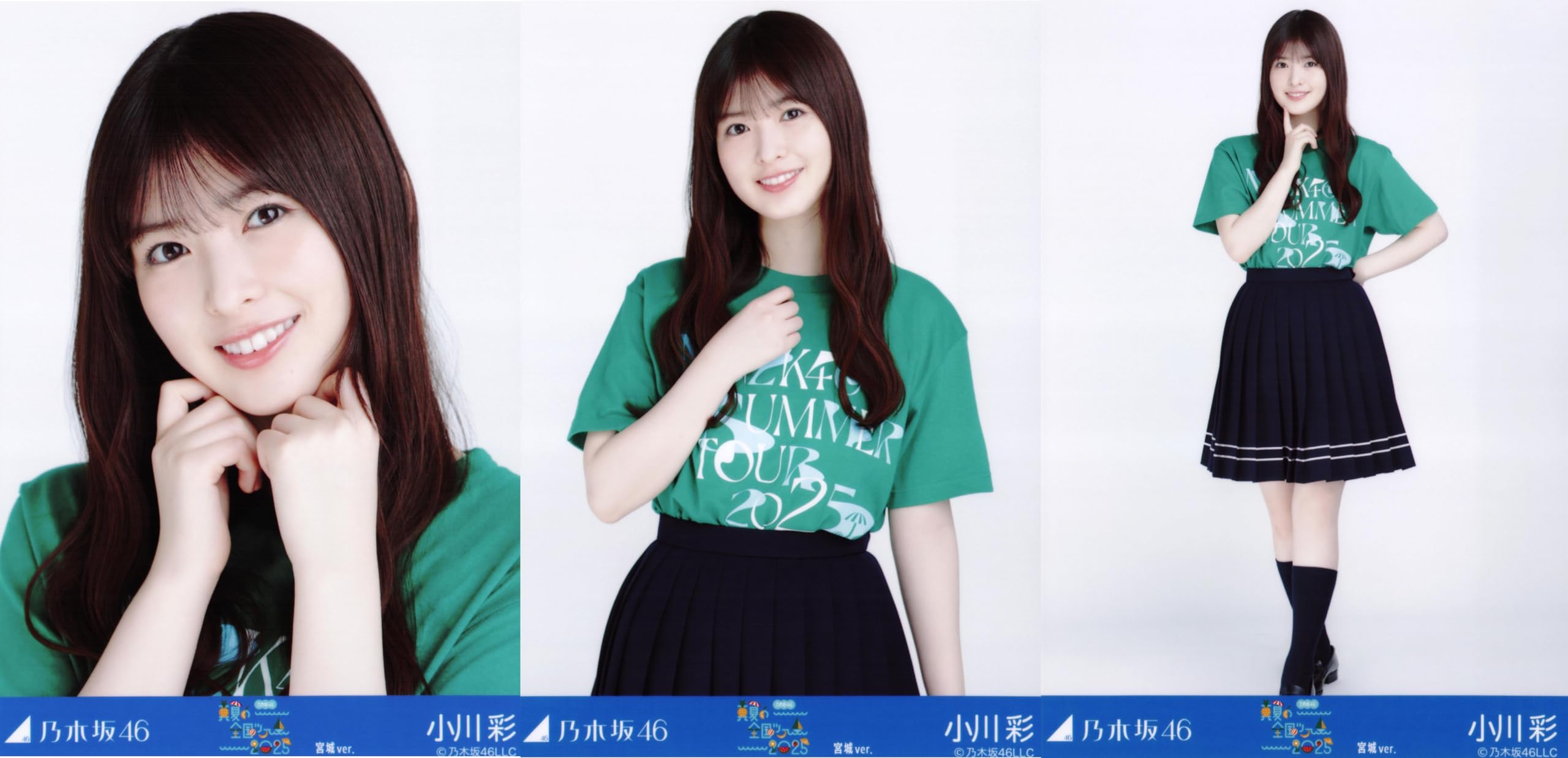 

Nogizaka46 Raw Photo Midsummer National Tour 2025 T-shirt Miyagi ver. Complete Set of 3 by Aya Ogawa