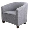 Jacquard Club Chair Cover Solid Color Elastic Tub Armchair Slipcovers Stretch Spandex Club Sofa Covers for Living Room Bar Home