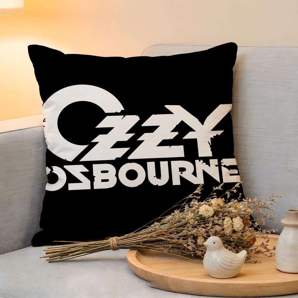 Cushion Cover Linen SkinFriendly Soft Decorative Case for Sofa Home Decor OOzzy Osbourne band lead singer Pillow cover