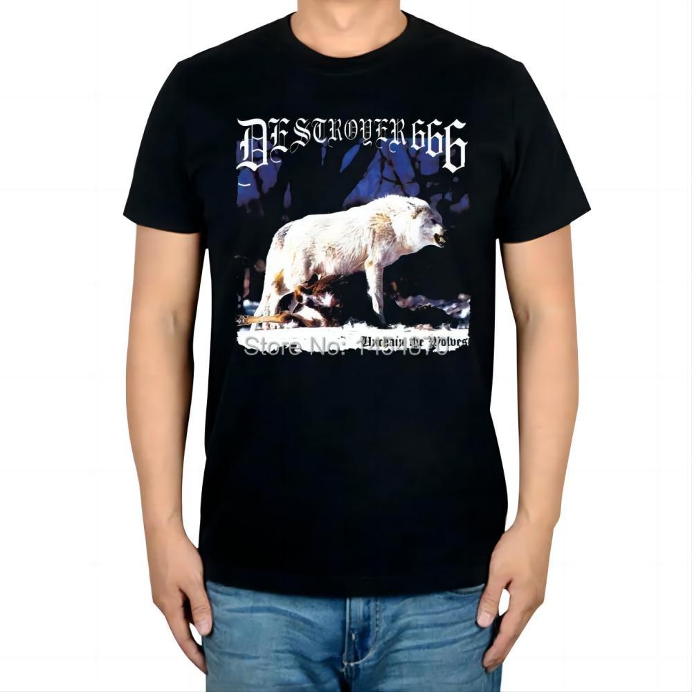 Destroyer 666 Unchain the Wolves Black T-Shirt