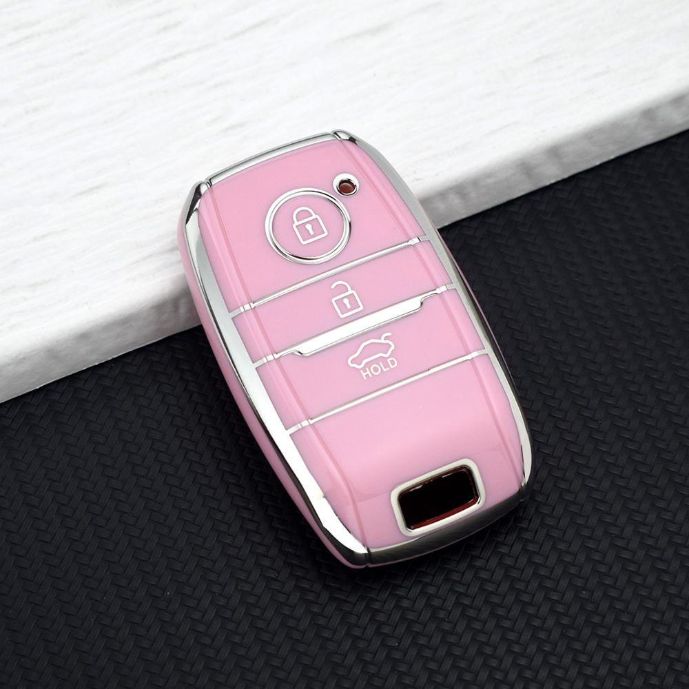3 Buttons TPU Car Remote Key Case Cover for Kia K5 K3 K2 Sportage Cerato Sorento Optima Rio Soul Sedona Picanto Key Fob Holder
