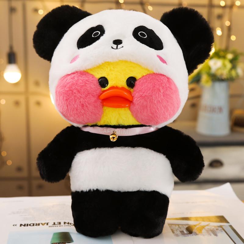 30cm Süße Lalafanfan Verwandlung Ente Plüschtier Cartoon Kawaii Ente Stofftier Weiche Tierpuppen Kinderspielzeug Geburtstagsgeschenk für G