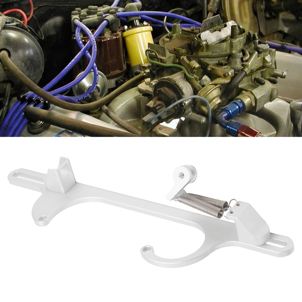 Staffa Cavo Acceleratore per Carburatore Holley 4150/4160 Linea Alluminio Billetto Molla Regolabile