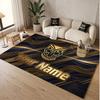 Custom Rug Wigan Warriors Pattern Print Name Text Soft Non‑Slip Floor Carpet for Home Indoor Decoration