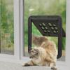 Reinforced Pet Lockable Screen Door Self-Closing Cat Door Hole Dog Sliding Door Screen  Balcony