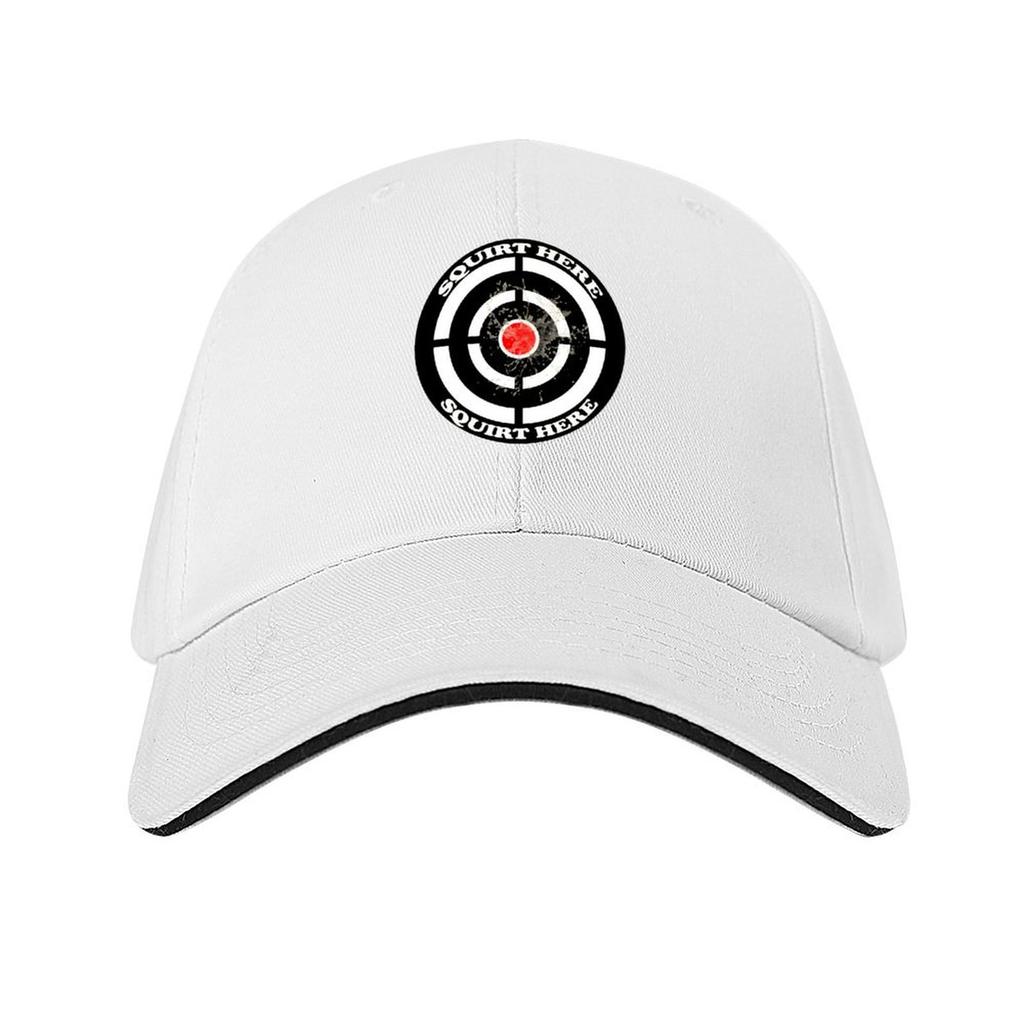 Squirt Target Squirt Here Funny Rude Inappropriate Unique Anniversary Idea Baseball Cap Golf Wear Sun Caps For Women Mens