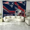 New England Patriots Logo Wall Tapestry Aesthetic Wall Hanging Printed Fabric Blanket Decorative Tapestries for Bedroom Living Room Home Decor