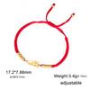 Stainless Steel Gold Cat Charm Bracelet for Women Braided Rope Bracelets Animal Kitten Jewelry Valentine Gift