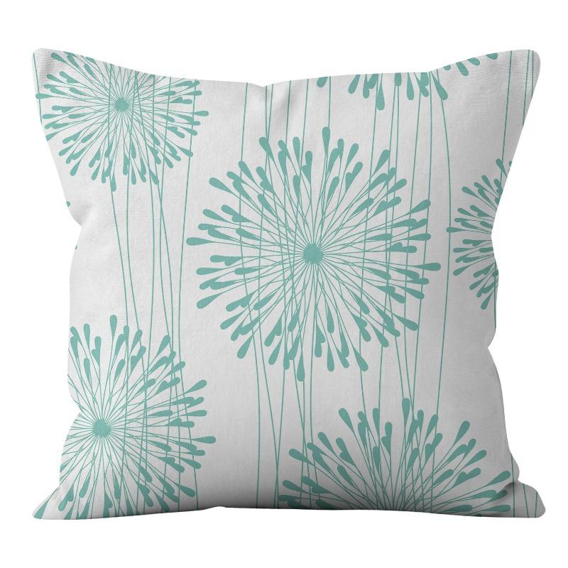 New American Patterned Geometric Linen Pillowcase Home Sofa Pillowcase
