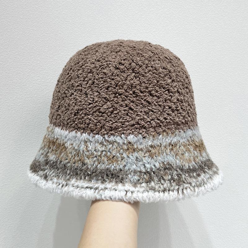 

Уютная женская панама из искусственного меха — толстая, теплая вязаная шапка-рыбак с защитой от солнца, ветрозащитный купольный дизайн — один размер подходит большинству adjustable