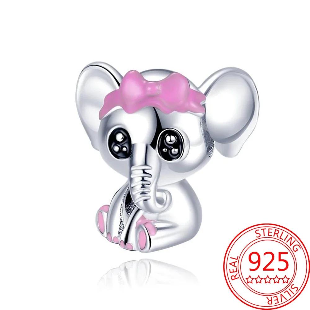 Creative copper Large Ear Flower Fang Elephant Charm Compatible With Bracelets Necklaces Womens Pet Party Jewellery Accessories
