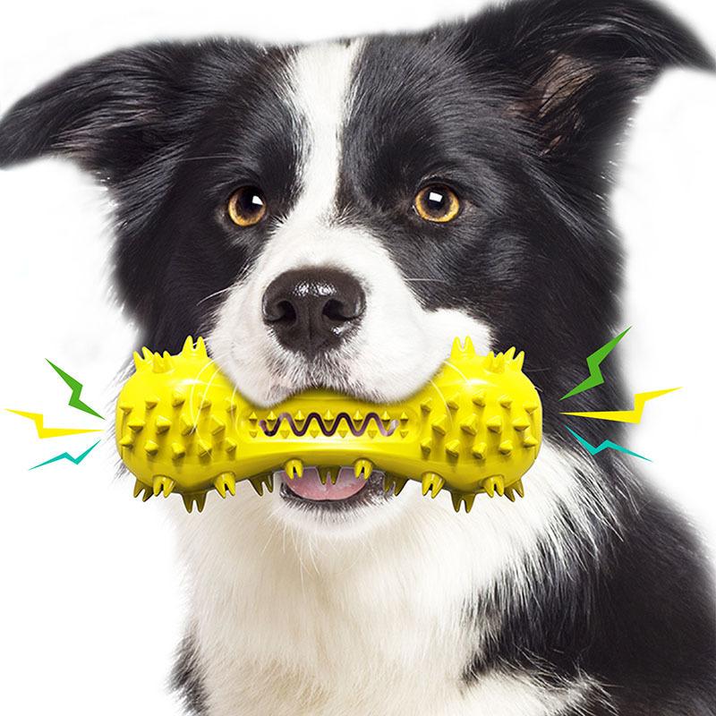 Dog Voice Toys Pet Teeth Cleaning Chew for Aggressive Dogs Rubber Molar Stick