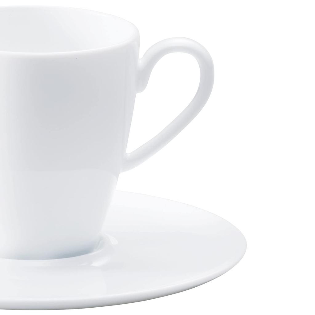 Noritake Grandir Demitasse Cup, 110cc, Microwave and Dishwasher Safe, White, Fine Porcelain (Premium White), 1657L/94992C