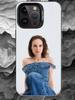 N-Natalie Portman Phone Case For iPhone 17 16 15 14 13 12 11 Pro Max Plus Silver Matte Black Cover