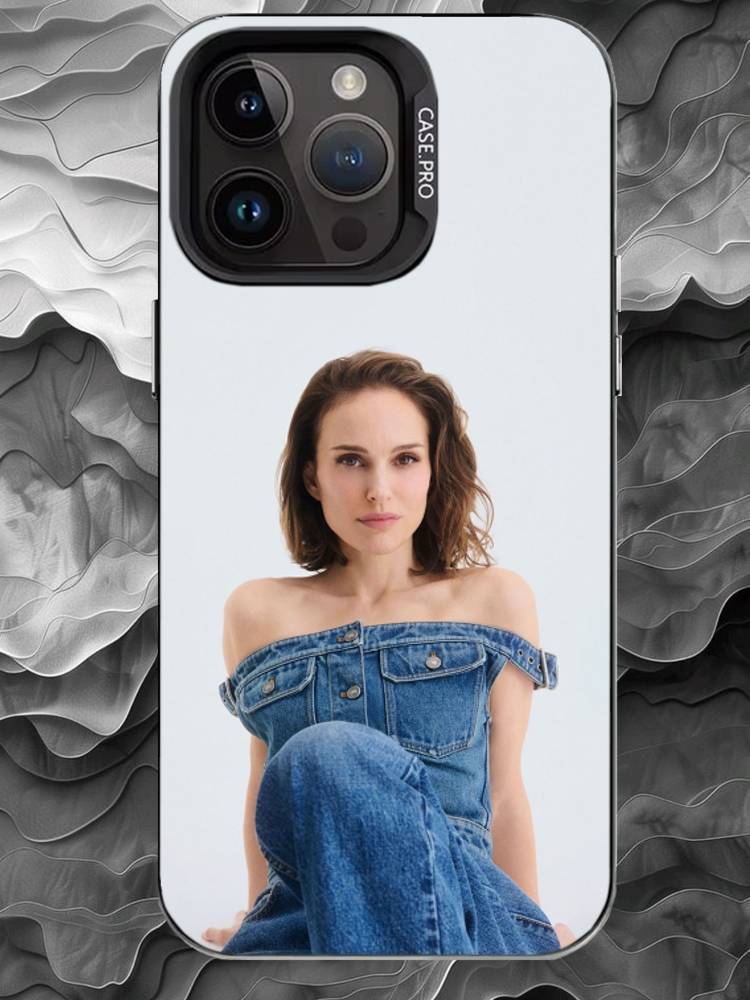 N-Natalie Portman Phone Case For iPhone 17 16 15 14 13 12 11 Pro Max Plus Silver Matte Black Cover
