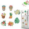 8pcs 2D/flat DIY Refrigerator Diamond Art Magnets Magnetic Diamond Art Decor Crystal Art Craft for Adults Beginners Home Decors