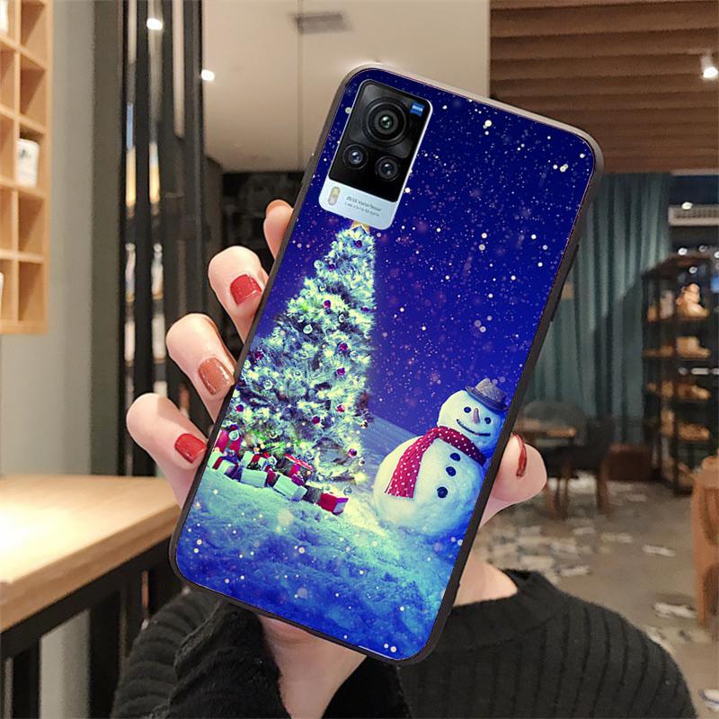 

Christmas Tree New Year Phone Case for VIVO Y53S Y33S Y22S Y11S Y31 Y21 Y70 Y20 Y21S Y72 Y35 Y51 Y01 V23E V21 V23 V21E VIVO V23 5G