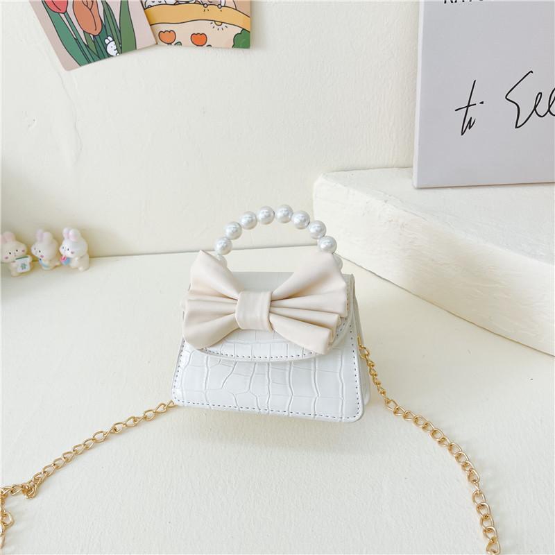 Adorable Mini Butterfly Bow Kids Handbag For Girls Cute Pu Crossbody Purse Accessory