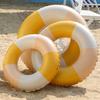 Children's Retro Striped Inflatable Swim Ring