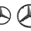 AAUX1 New 52/57mm ABS Car Steering Wheel Emblem Sticker Accessories Mercedes Benz AMG GLC CLA GLK W166 W203 W206 W246 W176 W177 W205