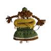 Cartoon Crochet Keychains Handmaking Knitting Doll Jewelry Gift Sausage Mouth Doll  Car Keys Holder