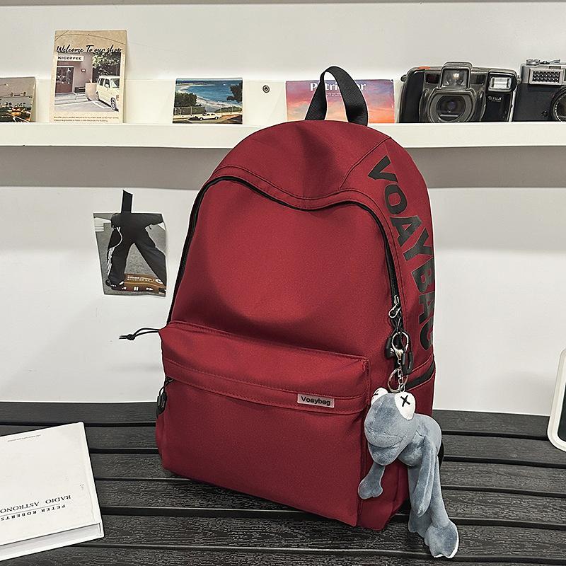 Schoolbag Trendy Cool Schoolbag Male College Student Simple Versatile Large Capacity Computer Travel Backpack Lightweight Female High School Backpack
