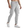 Men's Casual Cargo Pants Multi-Pocket Outdoor Hiking Work Drawstring Pants for Spring Autumn Travel Camping